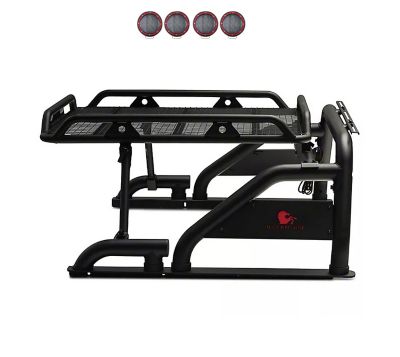 Black Horse Off Road Warrior Roll Bar Kit Modular Black for 1/2 Ton Trucks (GM Silverado 14+/Ford F150 15+/Dodge Ram 15+)