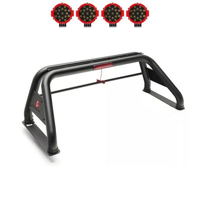 Black Horse Off Road Classic Roll Bar Kit Black fits 05-21 Nissan Frontier