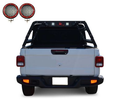 Image showing 6 th Black Horse Off Road Traveler Overland Utility Bed Rack Kit Black fits Full Size Trucks and Small Trucks