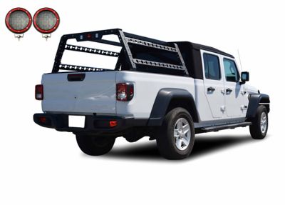 Image showing 7 th Black Horse Off Road Traveler Overland Utility Bed Rack Kit Black fits Full Size Trucks and Small Trucks