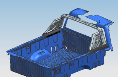 Image showing  Armour II Roll Bar Black fits 14-22 Silverado 150014-24 Sierra 150015-24 F-15015-24 Ram 150007-24 Tundra