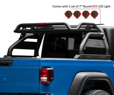 Black Horse Off Road Atlas Roll Bar Kit Black fits 20-25 Jeep Gladiator