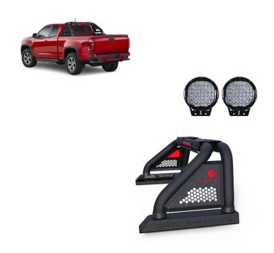 Black Horse Off Road Classic Pro Roll Bar Kit Modular Textured Black fits 2019-2024 Ford Ranger