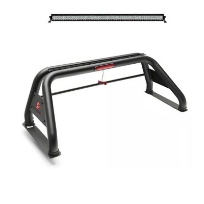 Black Horse Off Road Classic Roll Bar Black fits 1/2 Ton Trucks (GM-FORD-DODGE-TOYOTA) With LED Bar