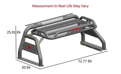 Image showing  Atlas Roll Bar Black fits 99-25 Ford F-250 Super Duty/F-350 Super Duty/F-450 Super Duty