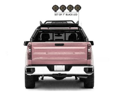 Image showing  Warrior Roll Bar Kit Modular Black fit 1/2 Ton Trucks (GM SILVERADO 14+/FORD F150 15+/DODGE RAM 15+)