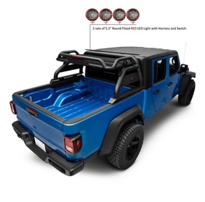Black Horse Off Road Atlas Roll Bar Kit Black fit 2020-2025 Jeep Gladiator
