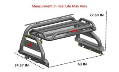Image showing  Atlas Roll Bar Kit Black fit 2020-2025 Jeep Gladiator
