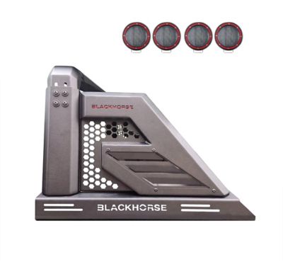 Black Horse Off Road Armour II Roll Bar Kit Black for 2005-2024 Toyota Tacoma