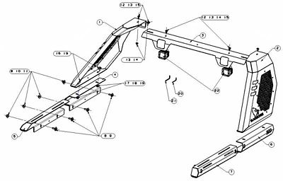 Image showing  Vigor Roll Bar Modular Black fits 2005-2021 Nissan Frontier