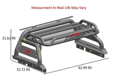 Image showing  Atlas Roll Bar Kit Black fits 05-24 Toyota Tacoma
