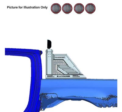 Image showing  Armour II Roll Bar Kit Black fits 14-22 Silverado 150014-24 Sierra 1500/15-24 F-150/Ram 150007-24 Tundra