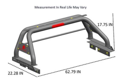 Image showing  Classic Roll Bar Black fits 2015-2025 Chevrolet Colorado2015-2025 GMC Canyon