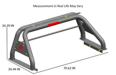 Image showing  Classic Roll Bar Black fits 2019-2024 Ram 1500 (Excludes Classic model)