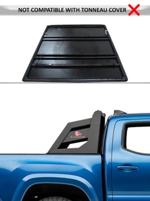 Image showing  Armour Roll Bar Matte Black fits 2015-2024 Chevrolet Colorado2015-2024 GMC Canyon2015-2024 Toyota Tacoma