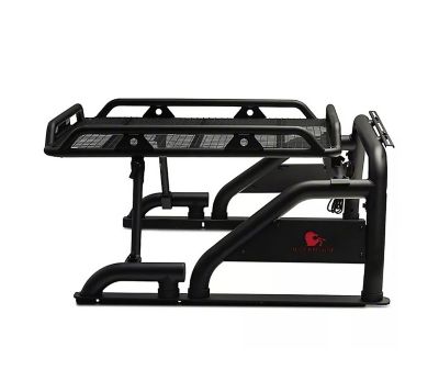 Image showing 6 th Black Horse Off Road Warrior Roll Bar Black Fits 2020-2025 Jeep Gladiator