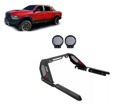 Black Horse Off Road Vigor Roll Bar Kit Modular fit 07-25 Silverado 1500/Sierra 150009-25 Ram 1500/F-15007-25 Toyota Tundra