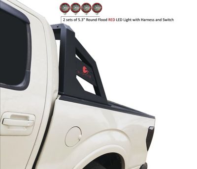 Black Horse Off Road Armour Roll Bar Kit Matte Black fits 2005-2021 Nissan Frontier