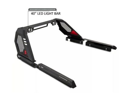Image showing 8 th Black Horse Off Road Vigor Roll Bar Kit Modular Black for 07-25 Silverado 1500/Sierra 150009-25 Ram 1500/F-15007-25 Tundra