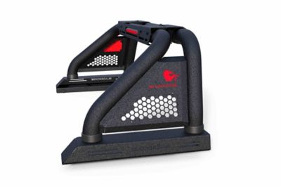 Image showing 6 th Black Horse Off Road Universal Classic PRO Roll Bar for 1/2 Ton Trucks TEXTURED Black MODULAR Compatible with Tonneau Covers