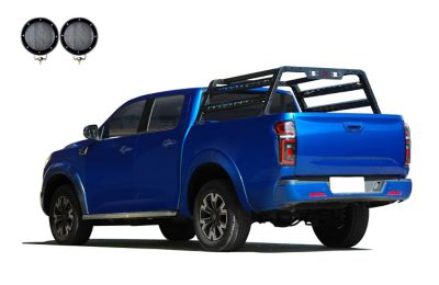 Image showing 3 th Black Horse Off Road Traveler Overland Utility Bed Rack Kit BK fits Full Size Trucks and Small Trucks