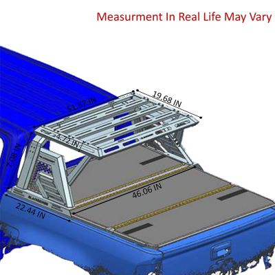 Image showing  Armour II Roll Bar with Basket Kit Black fit 2005-2024 Toyota Tacoma