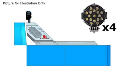 Image showing  Vigor Roll Bar Kit Modular Black fits 07-25 Silverado 1500/Sierra 150009-25 Ram 1500/F-150/07-25 Tundra