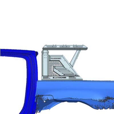 Image showing  Armour II Roll Bar with Basket Black fits 2019-2025 Jeep Gladiator