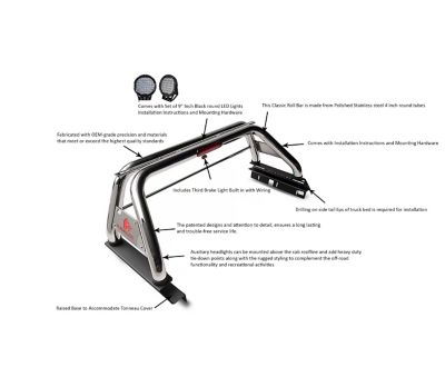 Image showing  Classic Roll Bar Kit Stainless fit 05-21 Nissan Frontier