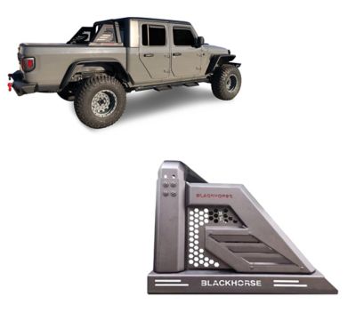 Black Horse Off Road Armour II Roll Bar Black fits 2019-2025 Jeep Gladiator