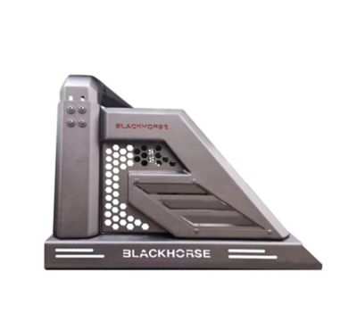 Image showing 6 th Black Horse Off Road Armour II Roll Bar Black fits 2019-2025 Jeep Gladiator