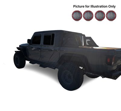 Black Horse Off Road Armour II Roll Bar Kit Black fits 2019-2025 Jeep Gladiator