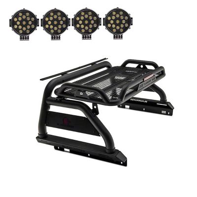 Black Horse Off Road Atlas Roll Bar Kit Black for 05-24 Toyota Tacoma