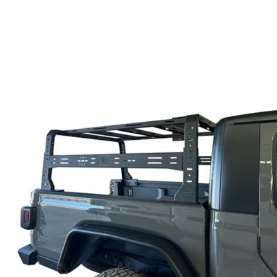 Image showing  Traveler Overland Utility Bed Rack Sandy Black fits 2020-2025 Jeep Gladiator