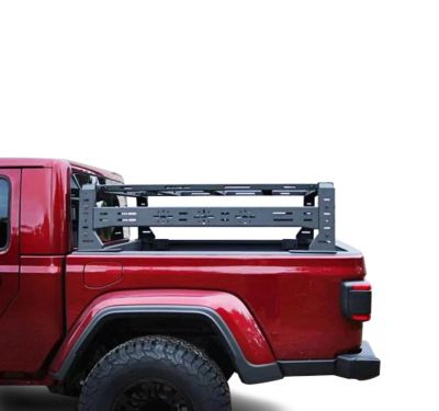 Image showing 9 th Black Horse Off Road Traveler Overland Utility Bed Rack Sandy Black fits 2020-2025 Jeep Gladiator
