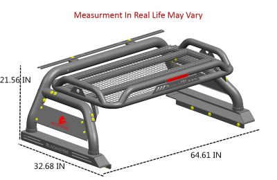 Image showing  Atlas Roll Bar Black fits 2015-2024 Chevrolet Colorado2015-2024 GMC Canyon