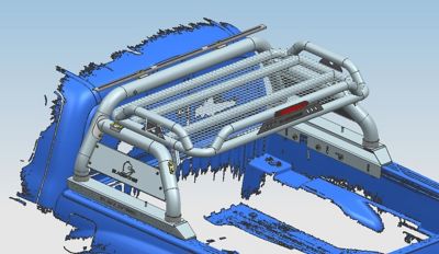 Image showing  Atlas Roll Bar Black fits 2015-2024 Chevrolet Colorado2015-2024 GMC Canyon