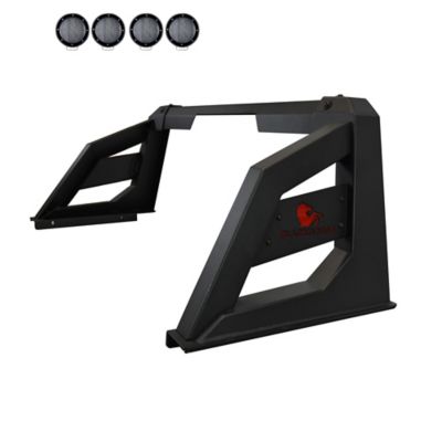 Image showing  ARMOUR Roll Bar for 1/2 Ton Trucks (GM-FORD-DODGE) with 53 in Round Flood LED Black