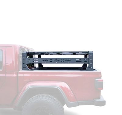 Image showing 5 th Black Horse Off Road Traveler Overland Utility Bed Rack Sandy Black fits 15-24 Colorado05-24 Tacoma/Frontier19-24 Ranger