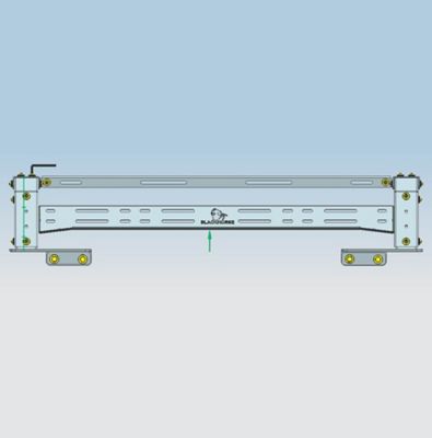 Image showing 9 th Black Horse Off Road Traveler Overland Utility Bed Rack Sandy Black fits 15-24 Colorado05-24 Tacoma/Frontier19-24 Ranger