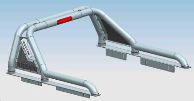 Image showing 6 th Black Horse Off Road Gladiator Roll Bar Modular Black fits 15-24 GMC Canyon15-24 Chevrolet Colorado15-24 Toyota Tacoma