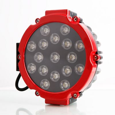Image showing  ARMOUR Roll Bar for 1/2 Ton Trucks (GM-FORD-DODGE) Black with Set of 7 in. Red LED
