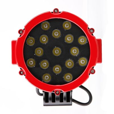Image showing  ARMOUR Roll Bar for 1/2 Ton Trucks (GM-FORD-DODGE) Black with Set of 7 in. Red LED