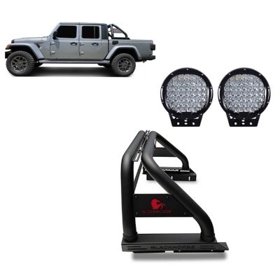 Black Horse Off Road Classic Roll Bar Kit BK fits 20-25 Jeep Gladiator