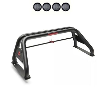 Black Horse Off Road Classic Roll Bar Kit Black fits 99-24 Ford F-250/F-350/F-450 Super Duty