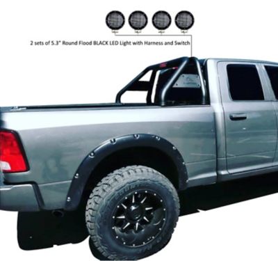 Image showing  Classic Roll Bar Kit Black fits 99-24 Ford F-250/F-350/F-450 Super Duty