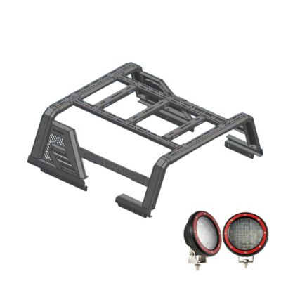 Black Horse Off Road Armour II Roll Bar with Overland Kit For 14-22 Silverado 150014-24 Sierra 1500/F-150/Ram 150007-24 Tundra