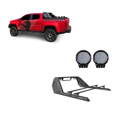 Black Horse Off Road Vigor Roll Bar with Cross Bar Kit Modular Black fits 2015-2024 Chevrolet Colorado2015-2024 GMC Canyon