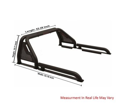 Image showing 5 th Black Horse Off Road Gladiator Roll Bar Modular Black fits 2019-2024 Ford Ranger