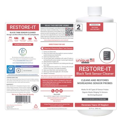 Image showing 6 th Unique Manufacturing Restore-It Waste Holding Tank Sensor Cleaner, 41R-1